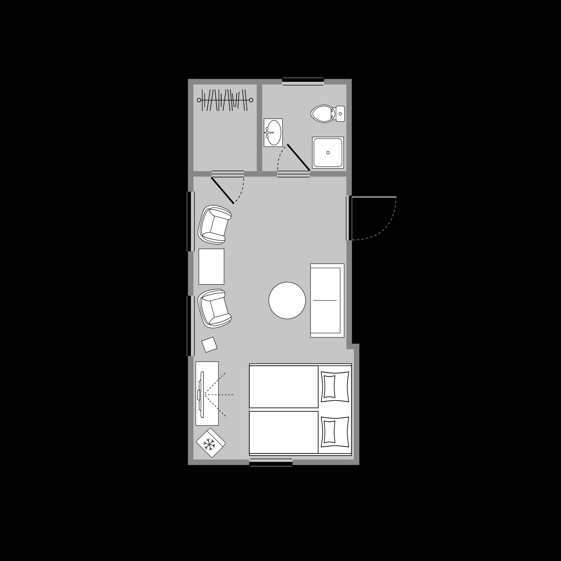 SCHWARZ-WEISS-ZIMMER #14 – Ansicht 5