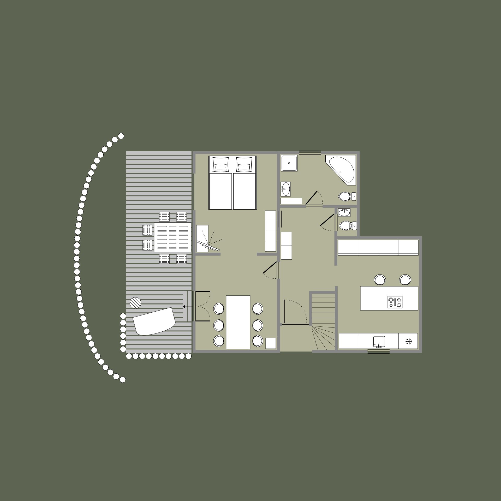 APARTMENT MIT DER GRÜNEN TÜR – Ansicht 14