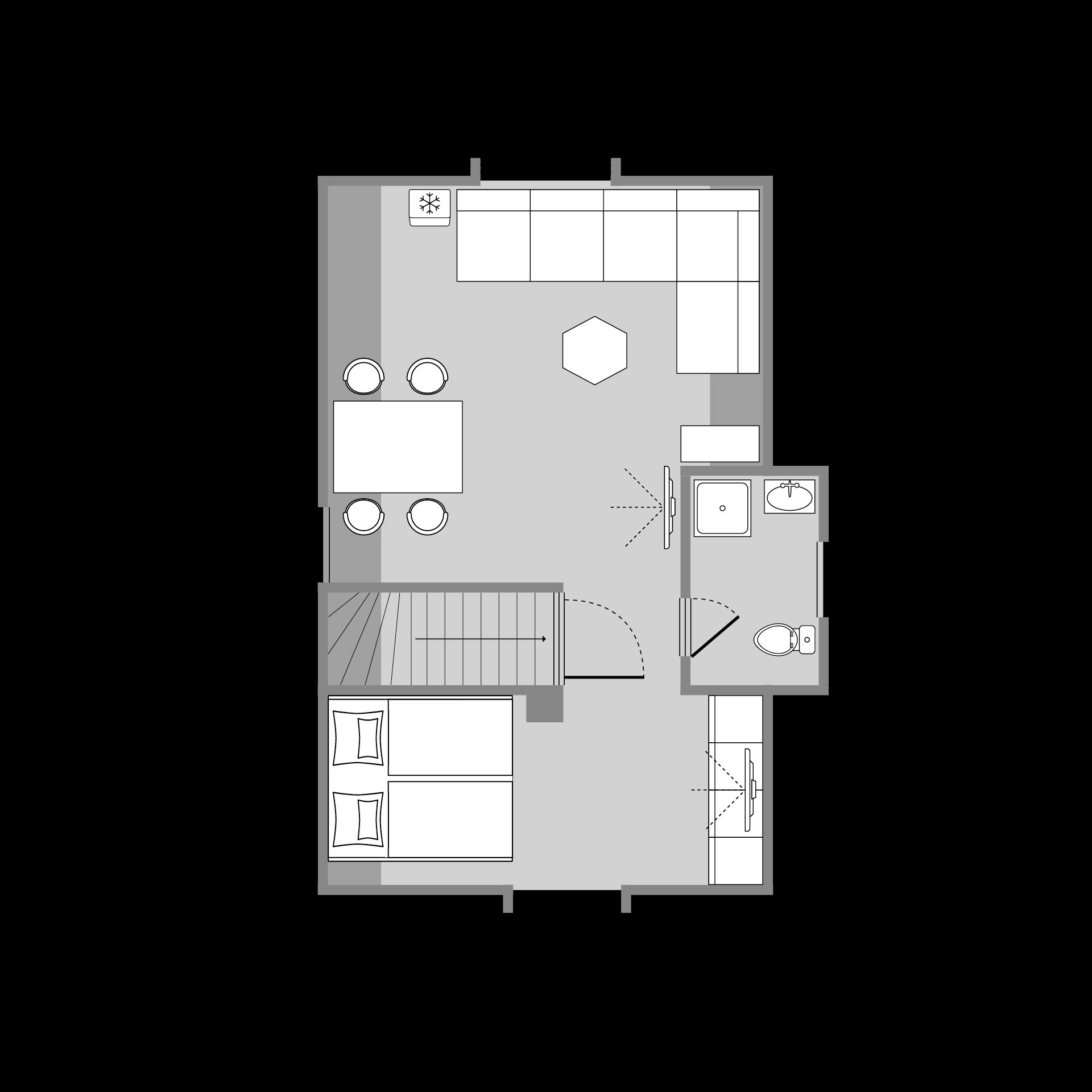 APARTMENT MIT DER SCHWARZEN TÜR – Ansicht 10